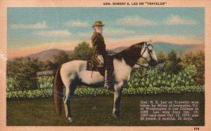 Lexington West Virginia 1954 General  Robert E. Lee On Traveler Vintage Postcard