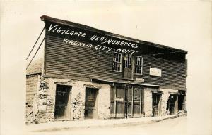 RPPC Postcard Vigilante Headquarters Virgina City Montana Madison County