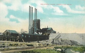 Postcard Colorado Leadville Wolftone Mine occupation 23-10196