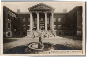 Iowa Odd Fellows Orphans Home Mason City IA c1907 Vintage Postcard B67