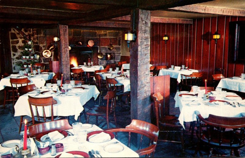 Connecticut Stamford Chimney Corner Inn Restaurant Dining Room 1964