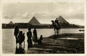 CPA Lehnert & Landrock 271 Cairo - Flood Time near Pyramids EGYPT (917326)