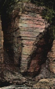 Vintage Postcard View Of Elephants Head Ausable Chasm New York NY CW Hughes Pub.