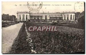 Old Postcard Deauville La Plage Fleurie Casino saw gardens