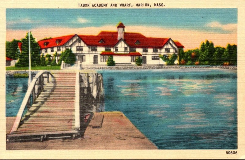 Massachusetts Marion Tabor Academy and Wharf 1951