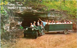 Postcard MO Branson Shepherd of the Hills - Farm Tour Pete's Cave