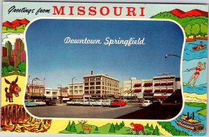 Postcard SHOP SCENE Springfield Missouri MO AK0175
