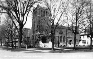 Real Photo Postcard Methodist Episcopal Church in Cresco, Iowa~122139