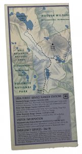 USDA Forest Service Inyo National Forest Winter Recreation Map 1996