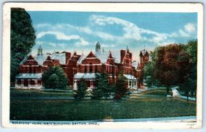 DAYTON, Ohio  OH   Main Building  SOLDIERS HOME   ca 1910s-20s   Postcard