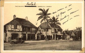 Honolulu Hawaii HI Waikiki Hotel Tavern Bar Pub Tavern Vintage Postcard