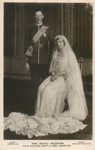 British royalty royal family wedding princess mary lord lascelles Postcard