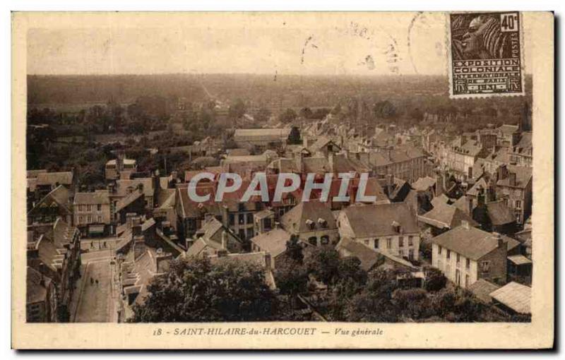 Postcard Old Saint Hilaire Du Harcouet Vue Generale