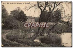 Gif Old Postcard L & # 39etang the castle