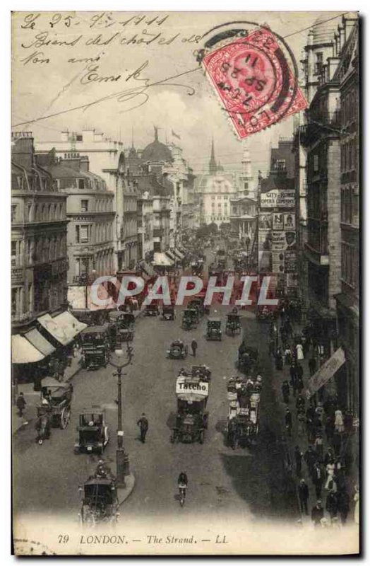 Old Postcard The Strand London