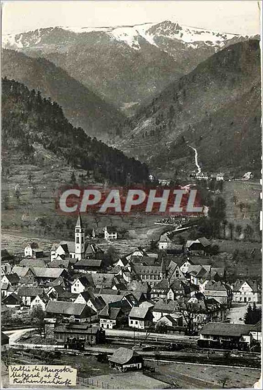 Postcard Modern Vallee Munster (ht Rhin) Metzeral and Rotenbachkopf