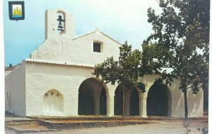 Vintage Postcard Isla Blanca Ibiza San Carlos Church Iglesia 1974 Posted