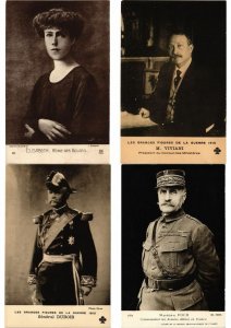 FAMOUS PEOPLE 50 Vintage Postcards Incl. MILITARY (L6144)