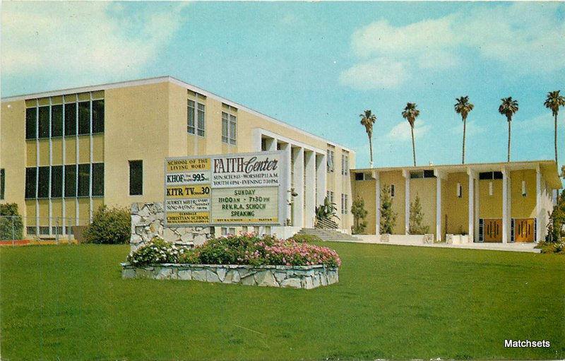 1960'S GLENDALE, ARIZONA Faith Center MWM CO postcard 7013