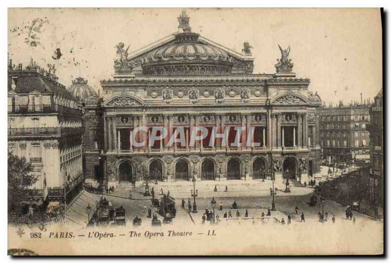 Old Postcard Paris L & # 39Opera