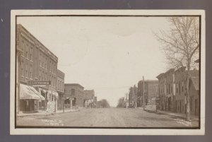 Rolfe IOWA RPPC 1910 MAIN STREET nr Pocahontas Gilmore City Humboldt Plover IA