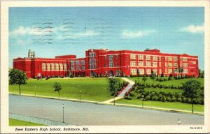 Maryland Baltimore New Eastern High School 1940 Curteich