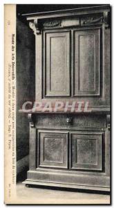 Old Postcard Musee des Arts Decoratifs cabinet has two body colors with wood ...