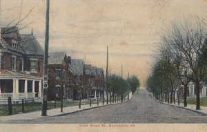 Postcard South Broad St Waynesboro PA