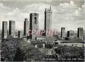Postcard Modern S Gimignano viste Torri della Rocca