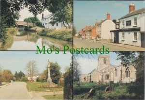 Northamptonshire Postcard - Yelvertoft High Street, Grand Union Canal RR19927