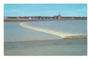Tidal Bore, Petitcodiac River, Moncton, New Brunswick, Vintage Chrome Postcard