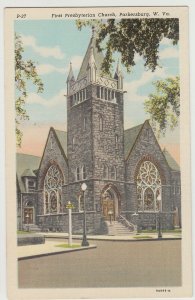 Old PARKERSBURG West Virginia W VA Postcard FIRST PRESBYTERIAN CHURCH  WV10