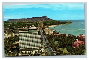 Vintage 1960's Postcard Top of Waikiki Restaurant Diamond Head Hawaii