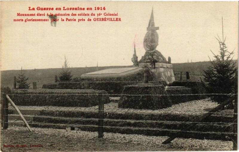 CPA Gerbéviller-Monument élevé á la mémoire des soldats (187989)