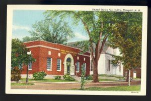 Newport, New Hampshire/NH Postcard, Early View Of United States Post Office