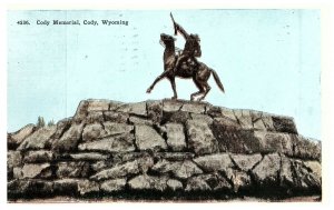 Buffalo Bill The Scout Cody, Wyoming Vintage Postcard Posted 1933