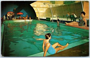 Postcard - Pool Area of The Shelburne - Atlantic City, New Jersey