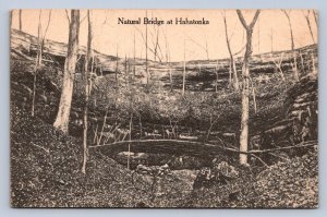 J96/ Hahatonka Missouri Postcard c1910 Natural Bridge Geology  468
