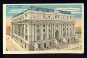 New York City, New York/NY Postcard, US Custom House On Broadway