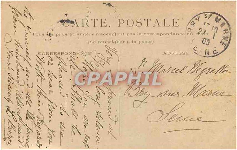 Old Postcard Paris Carousel