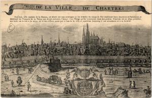 CPA CHARTRES - Veue de la Ville de CHARTRES (385620)