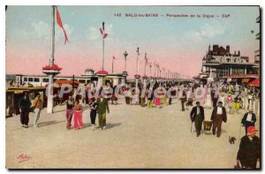 Old Postcard Malo les Bains Perspective La Digue