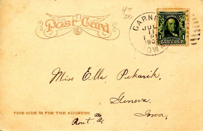 IA - Garner. Courthouse   (heavy wear)