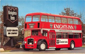 Knights Inn 1963 Bristol Double-Decker Bus Postcard 