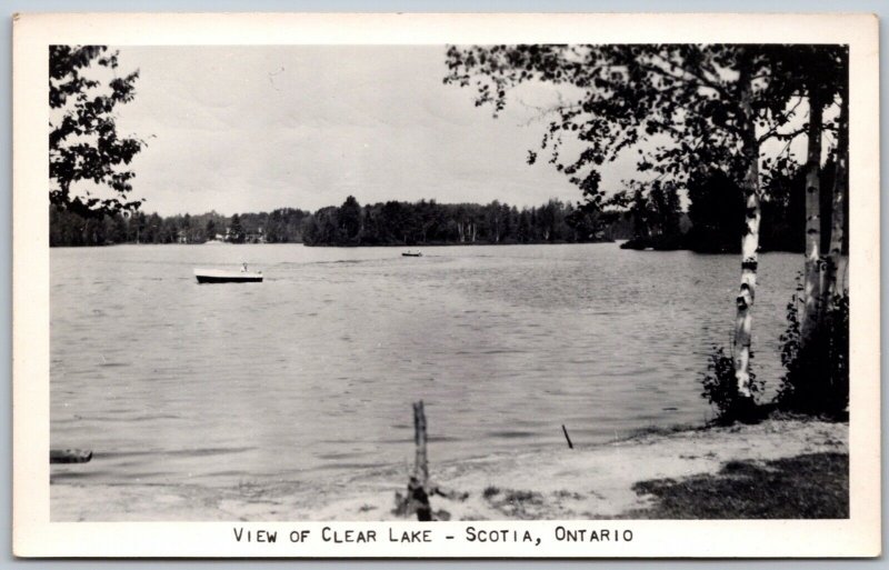 Postcard RPPC c1940s Scotia Ontario Clear Lake Scenic Parry Sound District 2