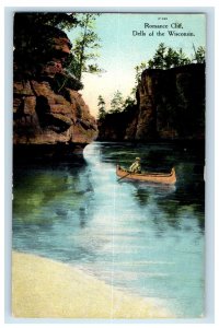 1909 Romance Cliff, Dells of the Wisconsin WI Posted Antique Postcard 