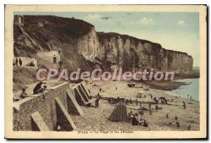 Postcard Old Puys Beach and Cliffs