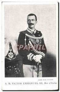 Old Postcard Victor Emmanuel King of Italy