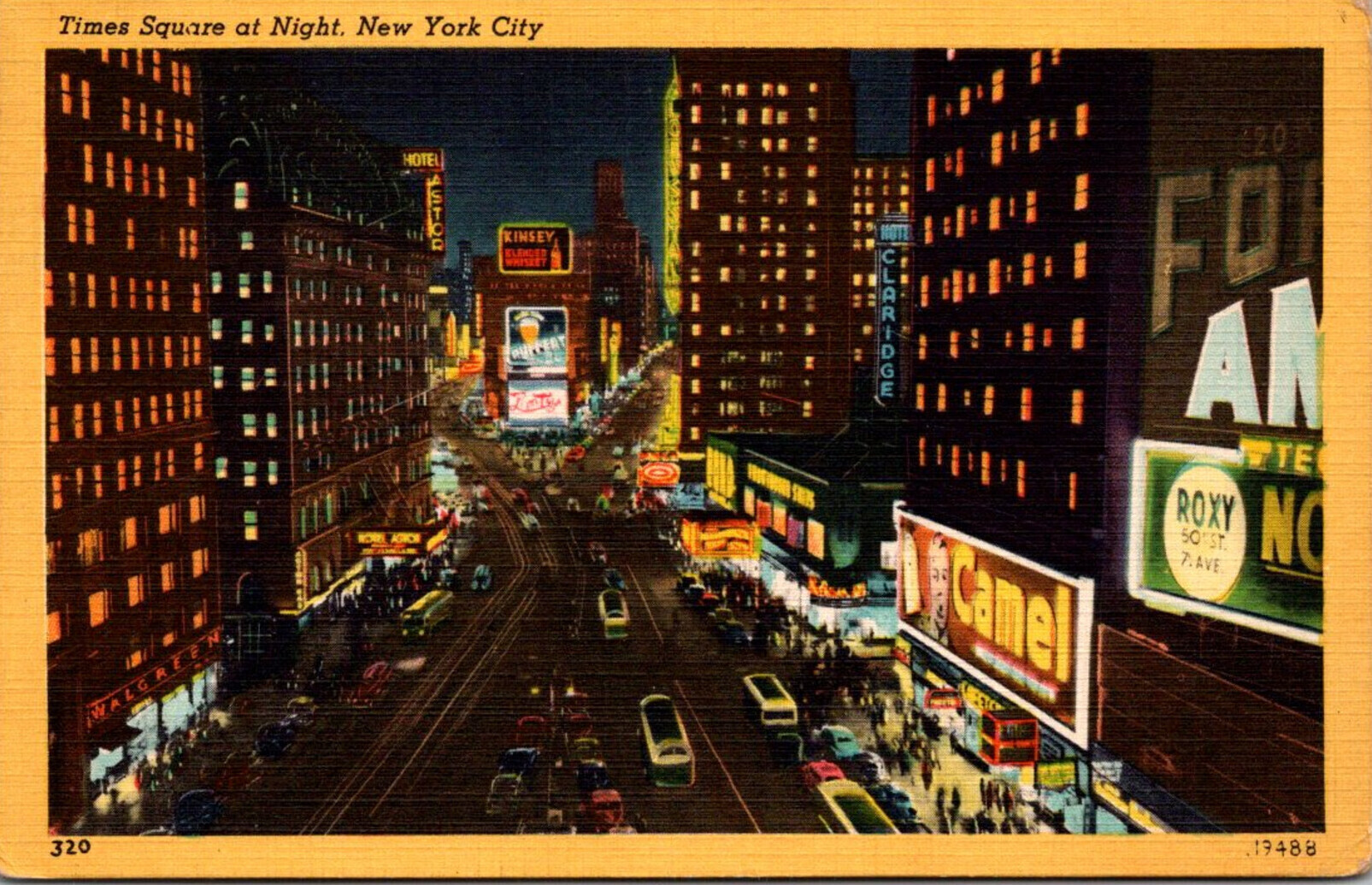 1950s city night