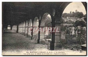 Old Postcard Montfort l'Amaury S & O Le Cimetiere View taken the decor por Ro...